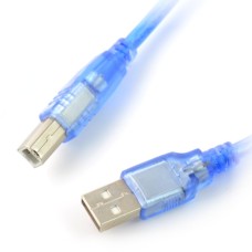 USB cable A-B - 30cm - blue