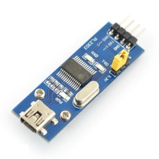 Converter USB-UART PL2303, miniUSB socket, Waveshare 3994