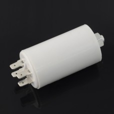 Motor capacitor 10uF 450V 35x71mm with connectors 