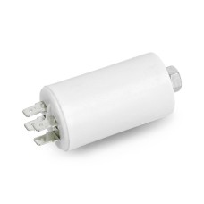Motor capacitor 8uF / 450V 35x62mm with connectors