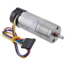 DC Motor 25Dx48L HP with 4.4:1 Gear 6V 2200RPM + encoder CPR 48, Pololu 4801