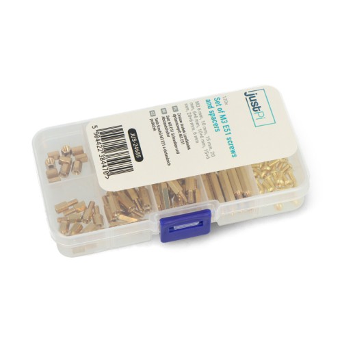 Set of screws and spacers M3 E51 - 120 pcs - justPi Set of screws and spacers M3 E51 - 120 pcs - justPi