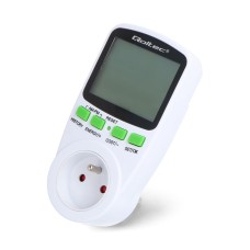 Vatmetras - Energijos suvartojimo matuoklis - 3680 W - 16 A - Qoltec 50627