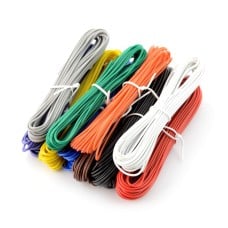 Velleman K/MOWM - a set of PVC wire - 10 colors - 60m