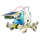 Velleman KSR13 - 14in1 robotų konstravimo rinkinys - maitinamas saulės energija
