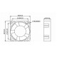 Fan 12V 30x30x10mm 2 wires