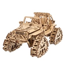 Tracked all-terrain vehicle - a mechanical model for assembly - veneer - 423 pcs - Ugearsmodels