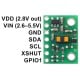 Distance sensor carrier with voltage regulator VL53L1X, 400cm, Pololu 3415