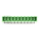 Male mounting strip, 10-pin, 5.08 mm pitch, angled, enclosed 