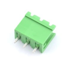 Male mounting strip, 3-pin, 5.08 mm pitch, vertical, open