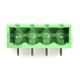 Male mounting strip, 4-pin, 5.08 mm pitch, angled, enclosed 