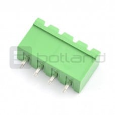 Male mounting strip, 4-pin, 5.08 mm pitch, vertical, closed 
