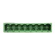 Male mounting strip, 8-pin, 5.08 mm pitch, vertical, closed 