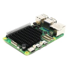 Žemo profilio radiatorius, skirtas Raspberry Pi 5 – aliuminis – PiHut 105875