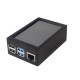 Raspberry Pi 3B juoda ABS dėžutė skirta naudoti su 3.5'' ekranu