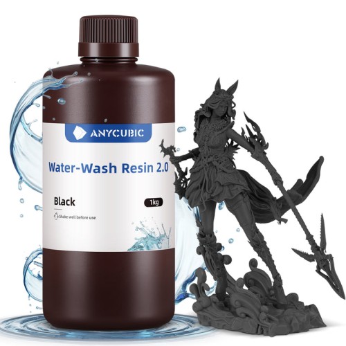 Anycubic Water-Wash Resin 2.0 1kg Black Anycubic Water-Wash Resin 2.0 1kg Black