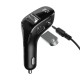 Baseus Streamer F40 AUX wireless MP3 car charger- Black
