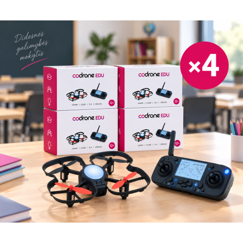 CoDrone EDU drono klasės rinkinys 4 vnt. CoDrone EDU drono klasės rinkinys 4 vnt.
