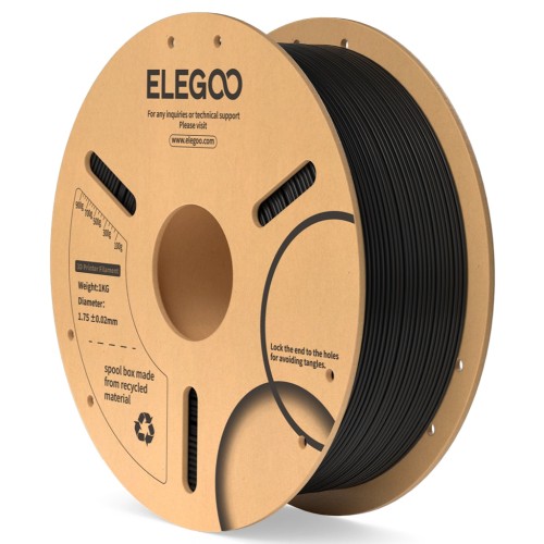 Elegoo PLA plastikas su RFID 1kg 1.75mm - Black Elegoo PLA plastikas su RFID 1kg 1.75mm - Black