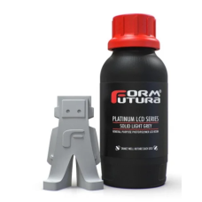FormFutura Platinum LCD Series 3D spausdintuvo derva 500ml - šviesiai pilka