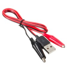 Laidai Krokodilai į USB Kištuką - 50cm