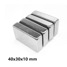 Neodimio magnetas kvadratinis 40x30x10mm