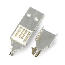 USB A kištukas - kabeliui