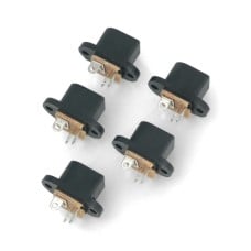 DC socket for 5.5x2.1mm housing - screwable