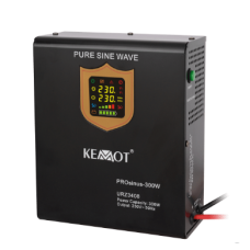 KEMOT PROsinus 300W emergency power source with pure sine wave inverter and charging function 12V 230V 500VA / 300W