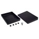 Plastic box Kradex Z33A black 190x140x46mm