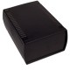 Plastic box KRADEX Z112B black 186x136x80mm