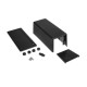 Plastic box Kradex Z18 black 176x76x65mm