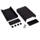 Plastic box Kradex Z50 black 146x91x43mm