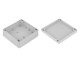 Plastic box Kradex ZP135 Jp HTM PC IP67 light gray 135x135x60mm