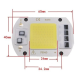 COB LED 20W 230V šilta balta šviesa halogeninėms lempoms ir prožektoriams