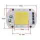 COB LED 20W 230V šaltai balta šviesa halogeninėms lempoms ir prožektoriams