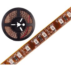 LED strip, red, 600 LED 3528, IP20, 12V, yellow PCB
