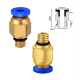 PC4-M6 Straight Push PTFE tube In Pneumatic one-touch fitting 1/8" quick coupler for bowden extruder 1.75mm
