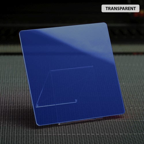 Organinis stiklas - akrilo lakštas, 3mm, 400x600mm – permatoma mėlyna Organinis stiklas - akrilo lakštas, 3mm, 400x600mm – permatoma mėlyna