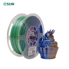 eSun ePLA-Silk Mystic - Triple Colors plastikas 1kg 1.75mm - Blue/Orange/Green