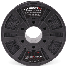 3DXTech CarbonX PEEK+CF20 plastic 1.75mm 0.5kg - Black