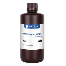 Anycubic - Vandeniu plaunama derva + - 1kg Juoda