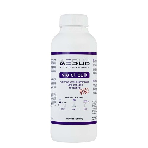 AESUB Violet - purškimo pistoleto tirpalo skenavimo purškiklis - 1000 ml AESUB Violet - purškimo pistoleto tirpalo skenavimo purškiklis - 1000 ml