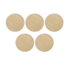 AlgoLaser round bamboo coasters 5pcs