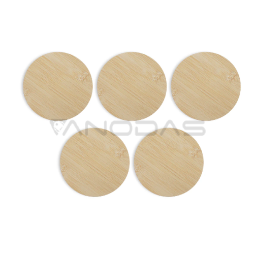 AlgoLaser apvalūs bambuko padėkliukai 5vnt  AlgoLaser apvalūs bambuko padėkliukai 5vnt
