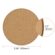 AlgoLaser round cork coasters - 12pcs