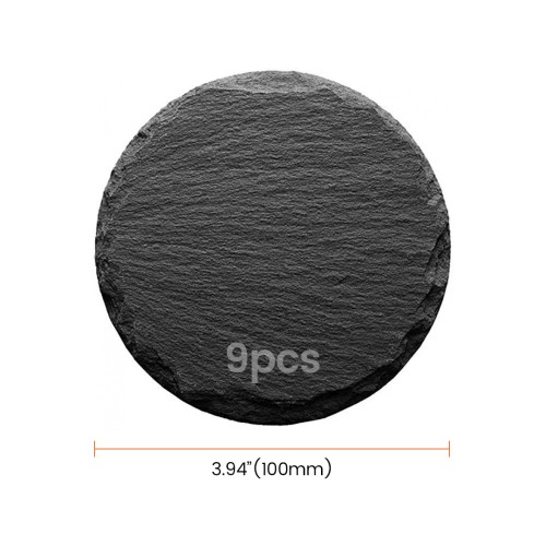 AlgoLaser Round Slate Coaster (9 pcs) AlgoLaser Round Slate Coaster (9 pcs)