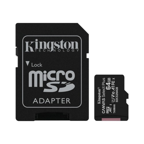 Kingston Canvas Select Plus microSD - 64 GB Kingston Canvas Select Plus microSD - 64 GB
