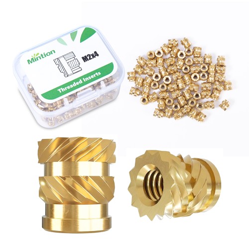 Mintion M2 x 4 mm x 3.6 mm srieginių įdėklų rinkinys - 70 vnt Mintion M2 x 4 mm x 3.6 mm srieginių įdėklų rinkinys - 70 vnt
