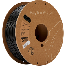 Polymaker PolyTerra PLA+ - 1kg - 1.75mm - Juodas